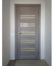 Двері Leador Doors Sicilia Чорне скло