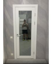 Межкомнатные Двери Korfad Sanvito SV-01 Двухстороннее серебряное триплекс зеркало, 8мм ПВХ плёнка