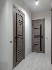 Двери Compania BLK серое дерево Leador