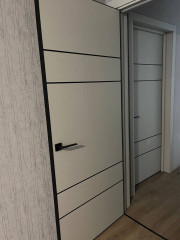 Двери PL-09 белый матовый Папа Карло