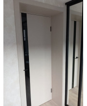 Двері Darumi Doors Plato Line PTL-04 димчастий краст Чорне скло