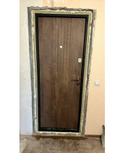 Вхідні Двері Преміум Люксор спил дерева кон'ячний Qdoors