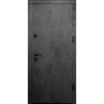 Входные Двери ПК-266+ Q Бетон темный Министерство Дверей-0