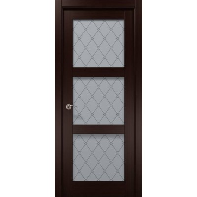 Двері CP-507 Венге (Q157) оксфорд Папа Карло-0