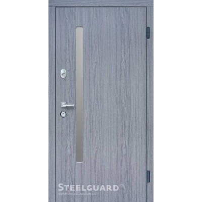 Входные Двери AV-1 Grey Glass Steelguard-0