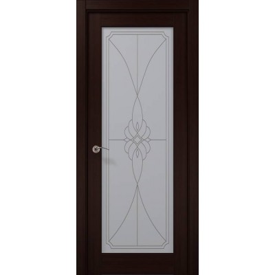 Двери CP-509 Венге (Q157) бевелс Папа Карло-0