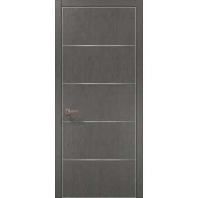 Двери PL-02 бетон серый Папа Карло-0