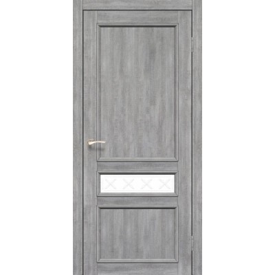Міжкімнатні Двері CL-07 сатин білий Korfad ПВХ плівка-0