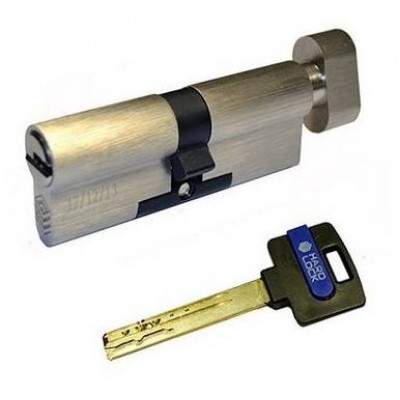 Циліндри Hard Lock 60(30x30) мм ключ/тумблер сатин-0
