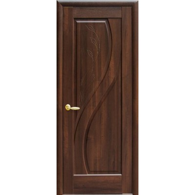 Двери Прима ПГ с гравировкой каштан Новый Стиль-0