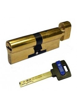 Циліндры Hard Lock 80(40x40) мм ключ/тумблер золото