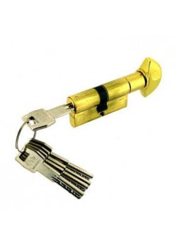 Фурнітура AGB Scudo 5000 70мм(35х35) ключ/тумблер золото