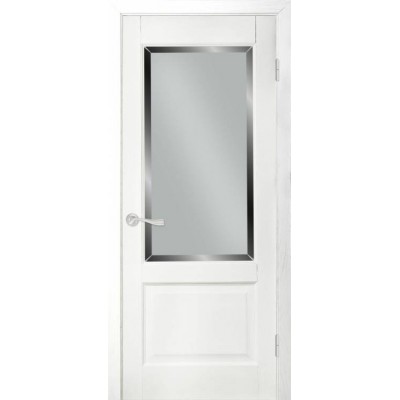 Міжкімнатні Двері 4 ПО ясень білий емаль Terminus Шпон-0