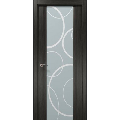 Міжкімнатні Двері CP-22 дуб сірий арт Папа Карло Шпон-0