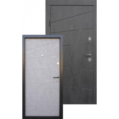 Входные Двери Акцент бетон темный - бетон серый "Qdoors"-1
