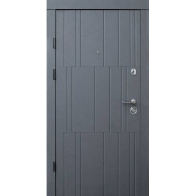 Вхідні Двері Преміум Арт бетон графіт-бетон крем Qdoors-1