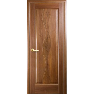 Міжкімнатні Двері Волна ПГ з гравіровкою Новий Стиль ПВХ плівка-2