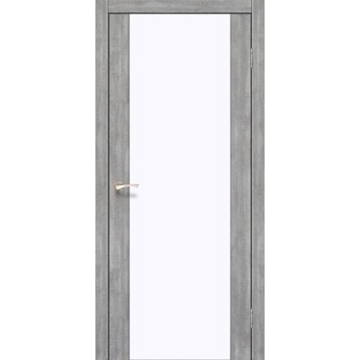 Межкомнатные Двери SR-01 белое стекло Korfad ПВХ плёнка-3