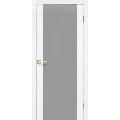 Межкомнатные Двери SR-01 белое стекло Korfad ПВХ плёнка-7