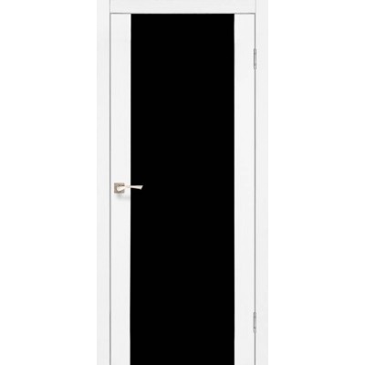 Межкомнатные Двери SR-01 черное стекло Korfad ПВХ плёнка-7