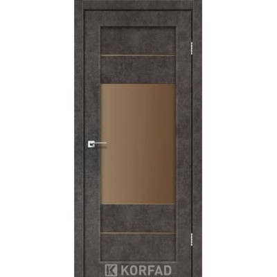 Двери PM-09 сатин бронза Korfad-21