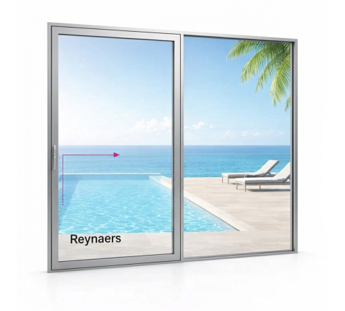 Алюминиевая подъемно раздвижная система Reynaers MasterPatio с теплоизоляцией 2500*2000 мм