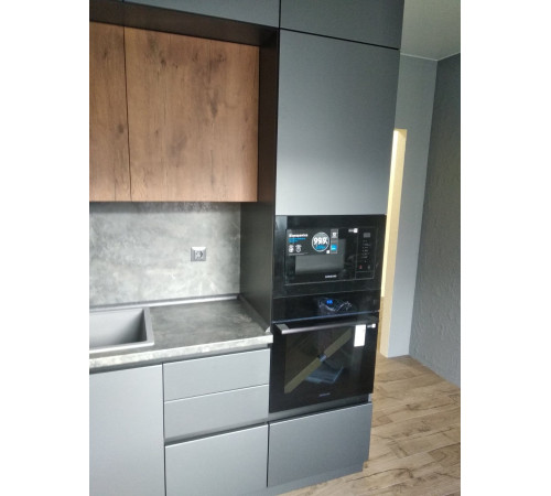 Кутова кухня на замовлення Графіт / Дуб Крафт золотий №39 02.06.2023