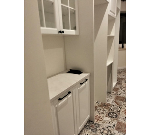 Угловая кухня на заказ крашеный МДФ RAL 9003 267