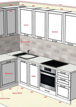 Угловая кухня на заказ крашеный МДФ Белый матовый №209 16.12.2024