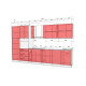 Модульная кухня 3,6 м прямая с цветной печатью Сирень, Сакура Хай-тек Komfortmebli