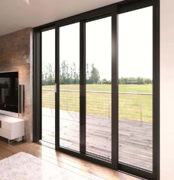 Металопластикові двері WDS 7S Розсувні на паралельно-зсувній системі №4