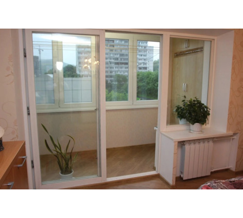 Металлопластиковые двери WDS 7S Раздвижные на паралельно-сдвижной системе №7