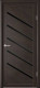 Міжкімнатні Двері Albero Megapolis PVH Singapur Чорне скло ПВХ плівка