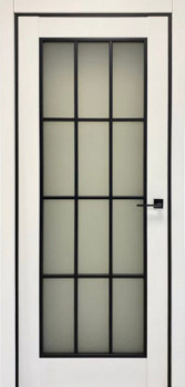 Двері Brama Eco-cell 16-33 Чорне скло