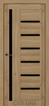 Двери City Line Express AMADEA Черное стекло