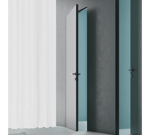 Межкомнатные Двери Скрытого Монтажа Comeo Porte Multistrato FT Inside с черным торцом Под покраску