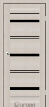 Двері Darumi Doors Darina дуб мембау Чорне скло