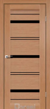 Двері Darumi Doors Darina дуб натуральний Чорне скло