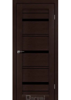 Двері Darumi Doors Darina дуб честнат Чорне скло