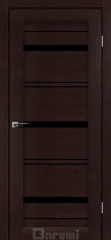 Двері Darumi Doors Darina дуб честнат Чорне скло