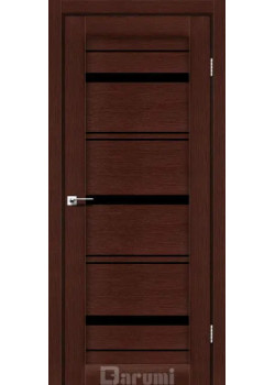 Двері Darumi Doors Darina венге панга Чорне скло