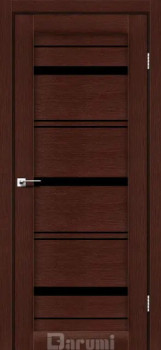 Двері Darumi Doors Darina венге панга Чорне скло