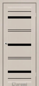 Двері Darumi Doors Darina димний краст Чорне скло