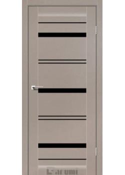 Двері Darumi Doors Darina сірий краст Чорне скло