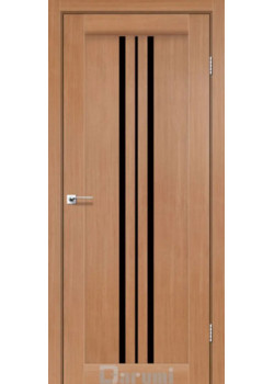Двері Darumi Doors Stella дуб натуральний Чорне скло