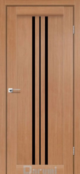 Двері Darumi Doors Stella дуб натуральний Чорне скло