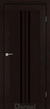 Двері Darumi Doors Stella дуб честнат Чорне скло