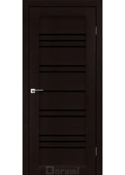 Двері Darumi Doors Versal дуб честнат Чорне скло