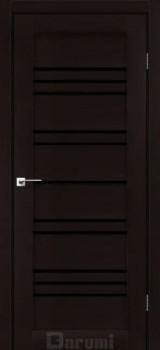 Двері Darumi Doors Versal дуб честнат Чорне скло
