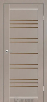 Двері Darumi Doors Versal сірий краст сатин бронза